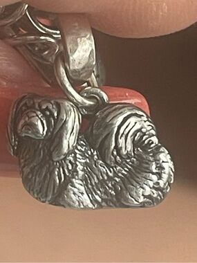 James Avery pekingese dog, Sterling, silver charm from the 1980s. Rare!